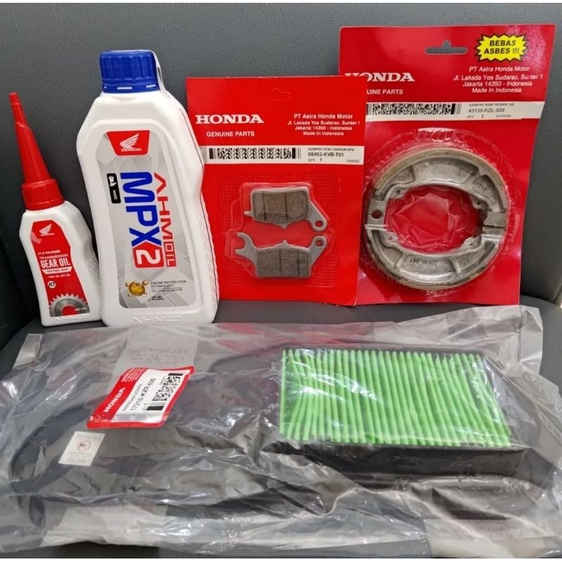 COD BAYAR DIRUMAH) PAKET SERVIS HEMAT HONDA VARIO 125 TEKNO/125 old thn 2012-2015
