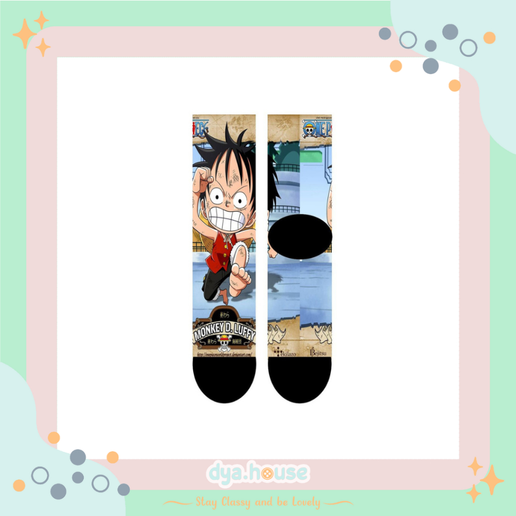 Kaos Kaki Luffy One Piece Full Print