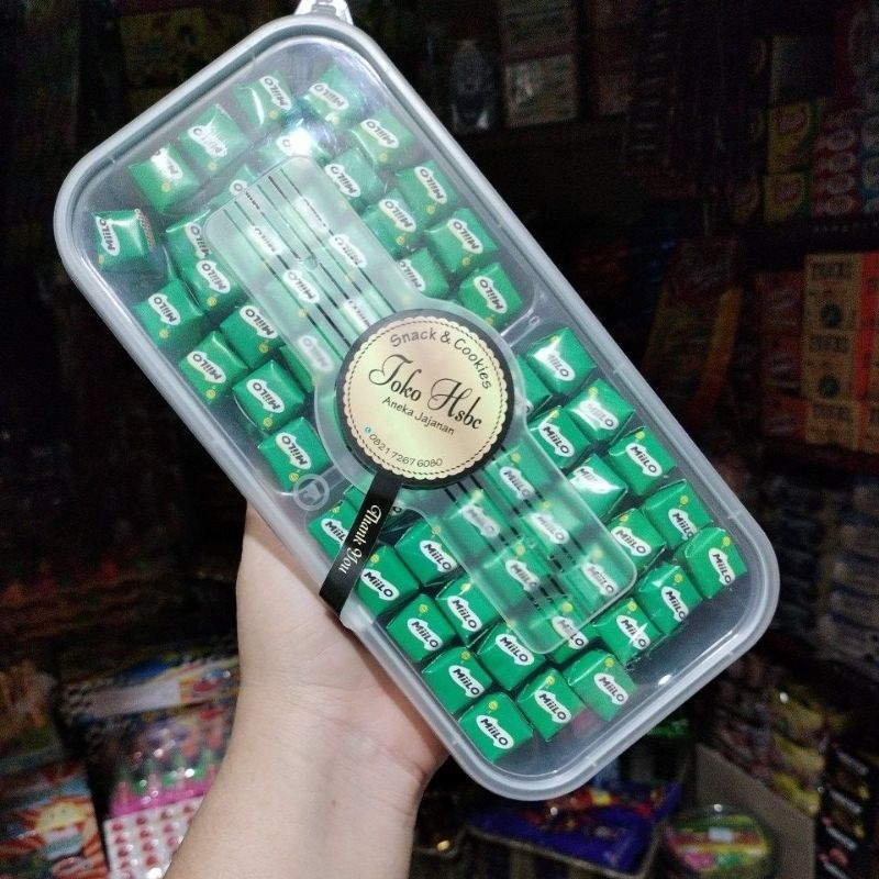 

READY COD Miilo cube/ kemasan cup 2 sekat isi 100 pics