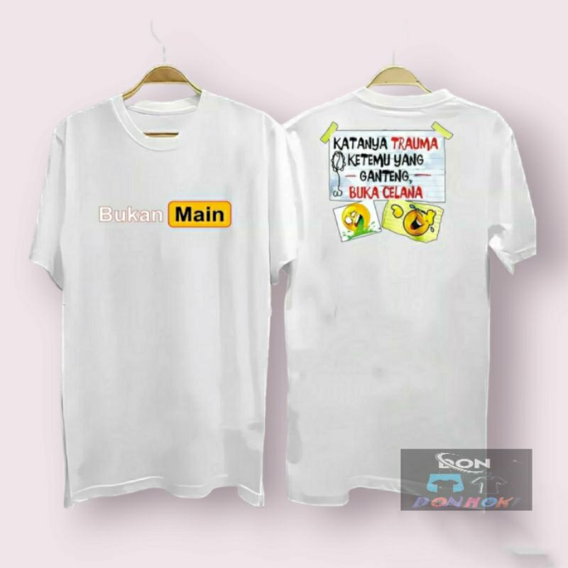 Cod/Kaos B.Main Turun Mesin Aja dtf kaos pria kaos murah wanita pria distro Kaos Cowok Atasan Cowok