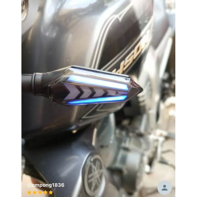 COD Sen Running LED Motor Panah 2 Sisi Sen Runing Vixion Cbr Cb Klx Xabre Taiger Scorpio DLL HARGA SEPASANG KIRI KANAN TERMURAH