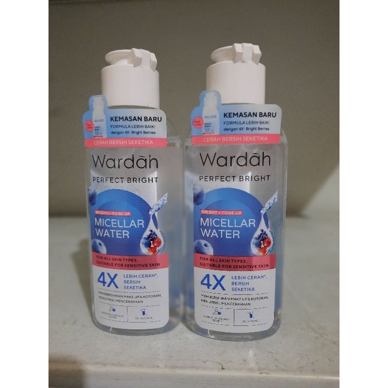 Wardah perfect bright tone up micellar water 100 ml /wardah micellar water 100 ml