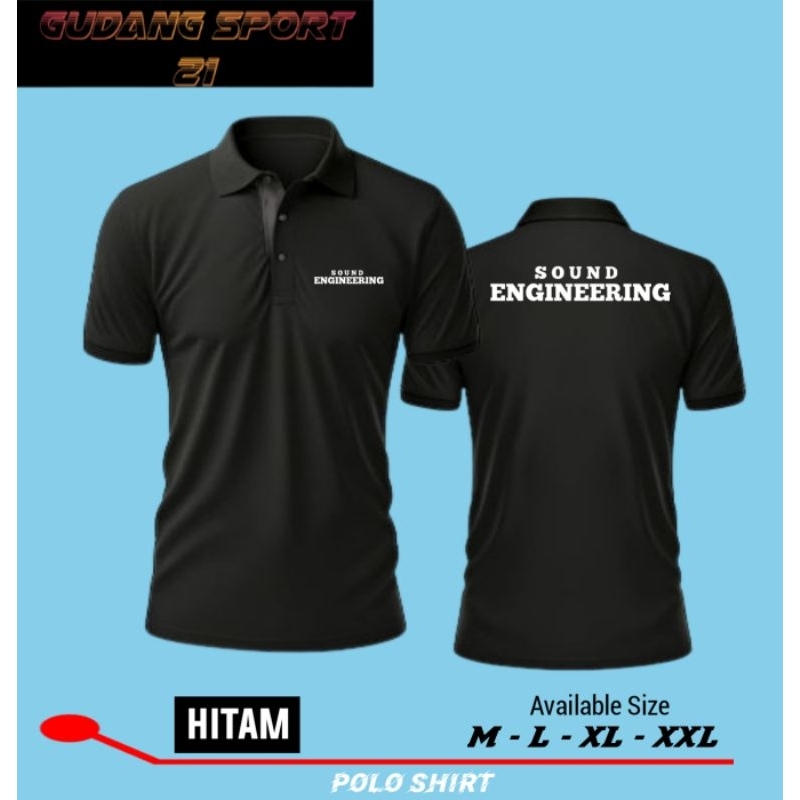 KAOS POLO KERAH SOUND ENGINEERING