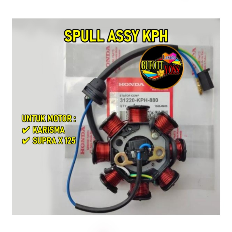 Spull Assy Set Fuser Honda Karisma Spull KPH Supra X 125 Original Honda Ahm spul KPH Sepul karisma B