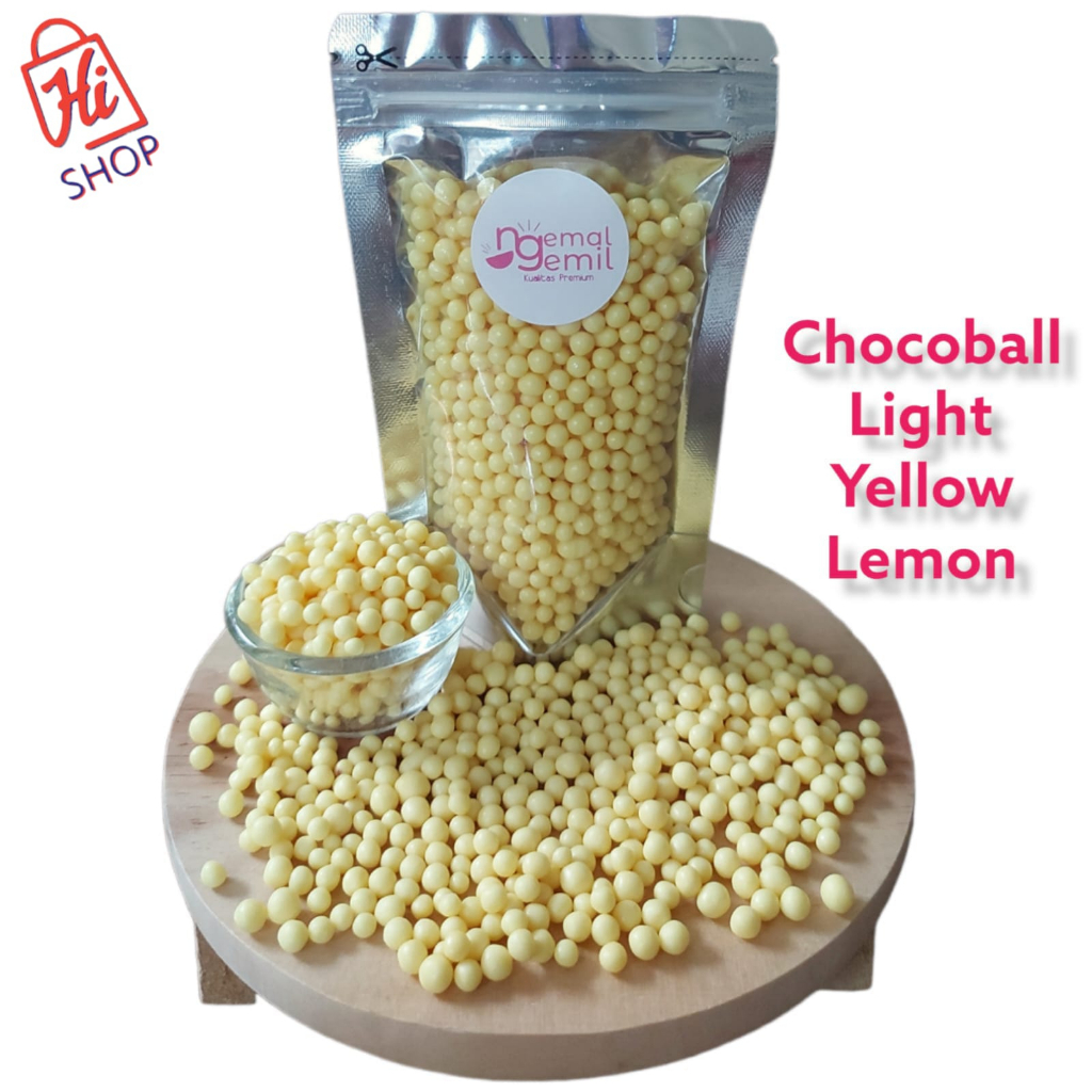 

Pouch Chocoball Light Yellow Lemon Sprinkle Bola Kuning Lemon Topping Donut Kue Bolu Kualitas Premium