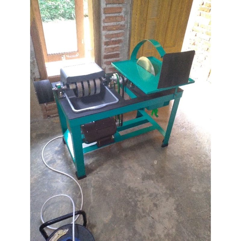 mesin poles batu akik kombinasi 2 as