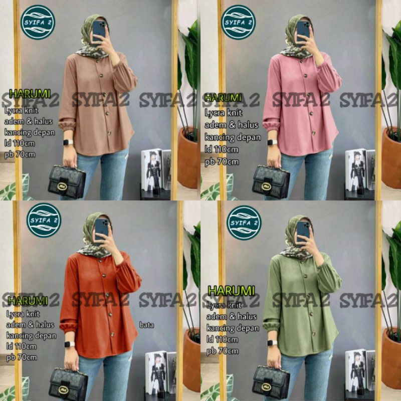 YORA HARUMI BLOUSE || LYCRA KNIT