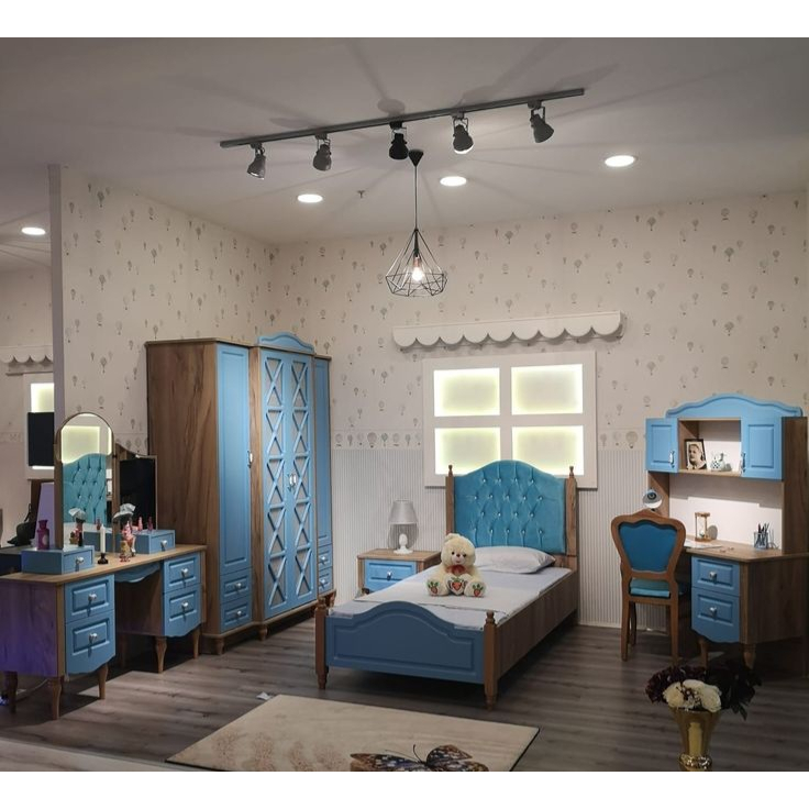 Set Tempat Tidur Anak Full Lengkap Isi Furniture, Kamar Set Anak Perempuan