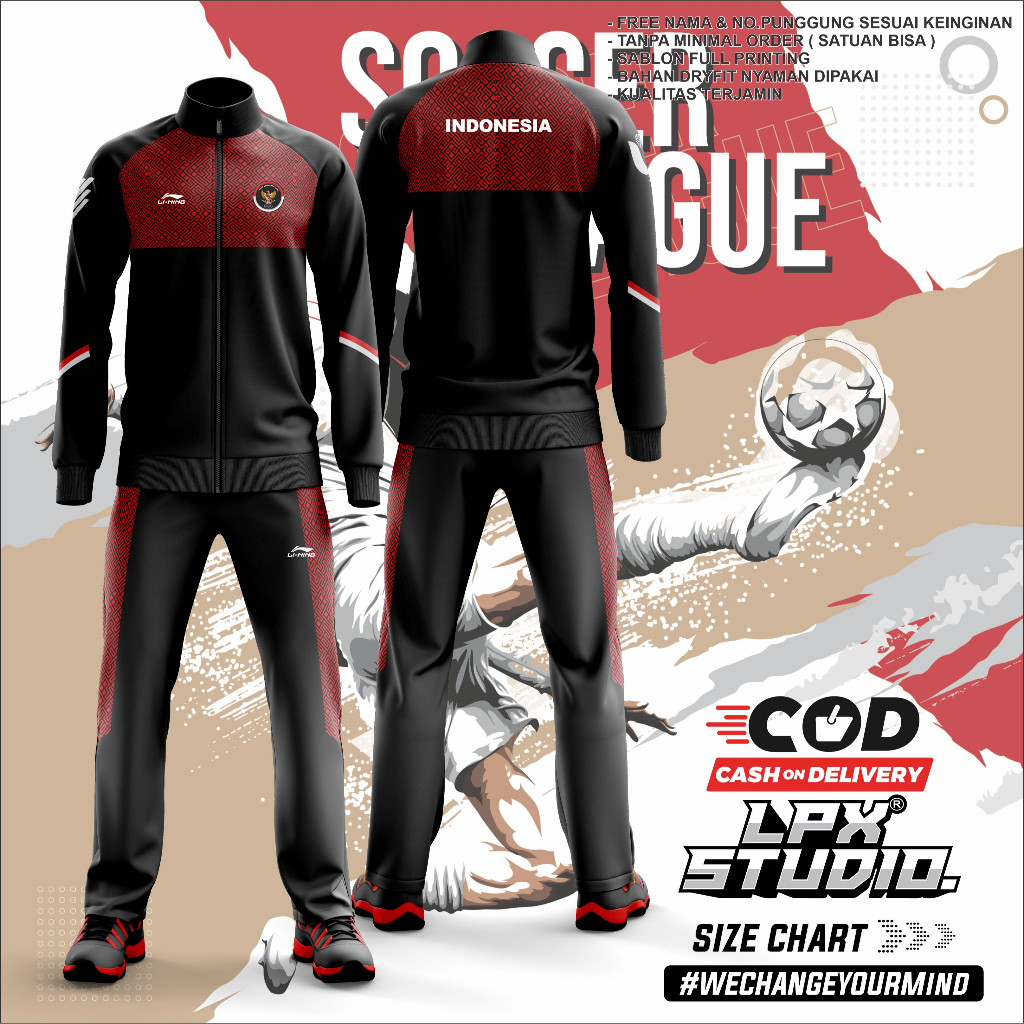 Track Suit Jaket Timnas Indonesia Sea Games 2023