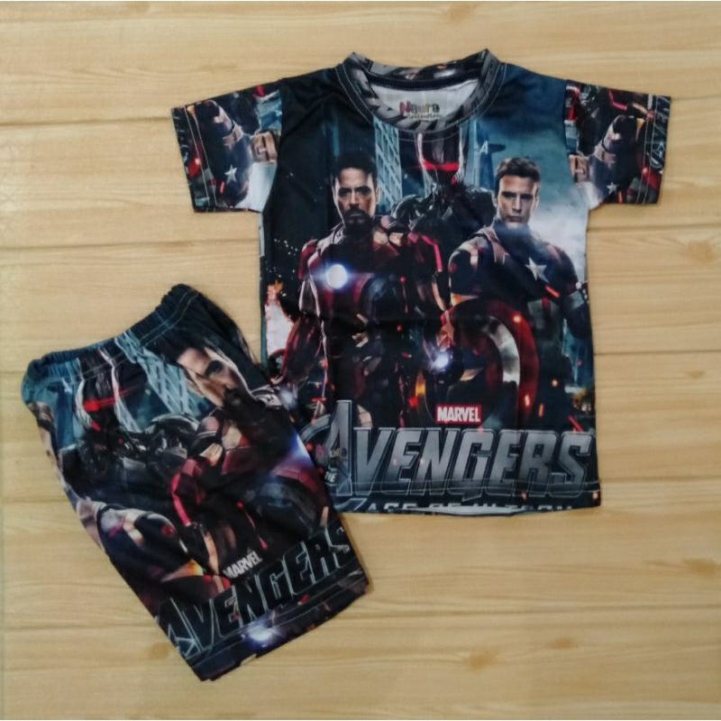 (COD) STELAN KAOS ANAK USIA 2-5 TAHUN (PILIH SUPER HERO)