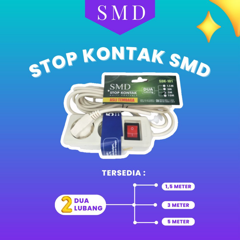 STOP KONTAK 2 LUBANG + KABEL ~ TERMINAL COLOKAN 2 LUBANG