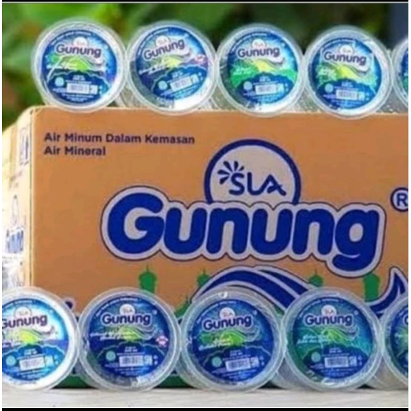 

Air Gunung SLA kemasan gelas 220/240 ml