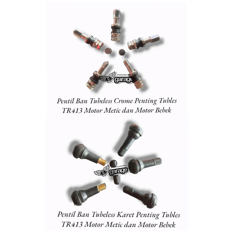 Pentil Ban Tubles Motor Pentil Ban Luar Tubeless TR413 Semua Jenis Motor Mobil