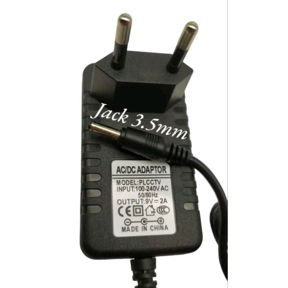 9v 2a Real Jack DC 3.5mm Adaptor Speaker Advance K881 K1201 All Electronic + Dus Putih