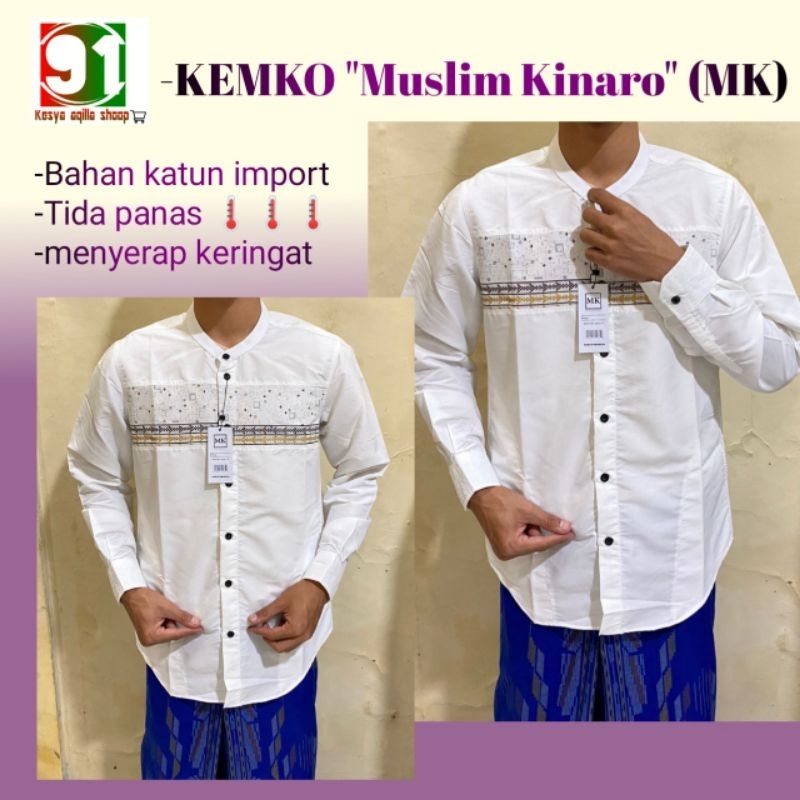 KEMEJA KOKO MUSLIM KINARO (MK)