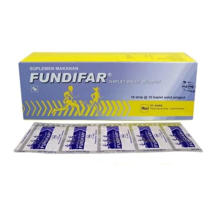 Fundifar Box 100's Kaplet Ifars - Vitamin B1 / Vitamin B6 / Vitamin B12 / Vitamin E