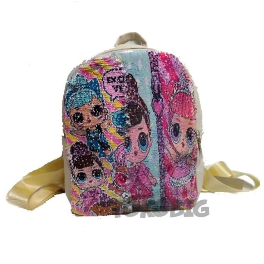 Tas Ransel Sequin L Surprise Tas Anak Perempuan Berubah gambar