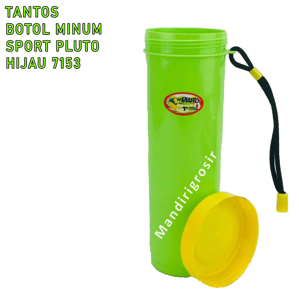 Botol minum sport Pluto* Pluto Tantos plastics* Botol plastik* Warna Hijau* 600ml