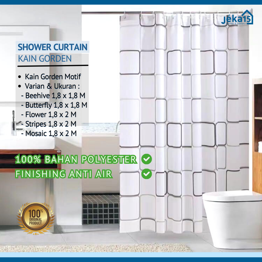 SHOWER CURTAIN | KAIN GORDEN POLYESTER