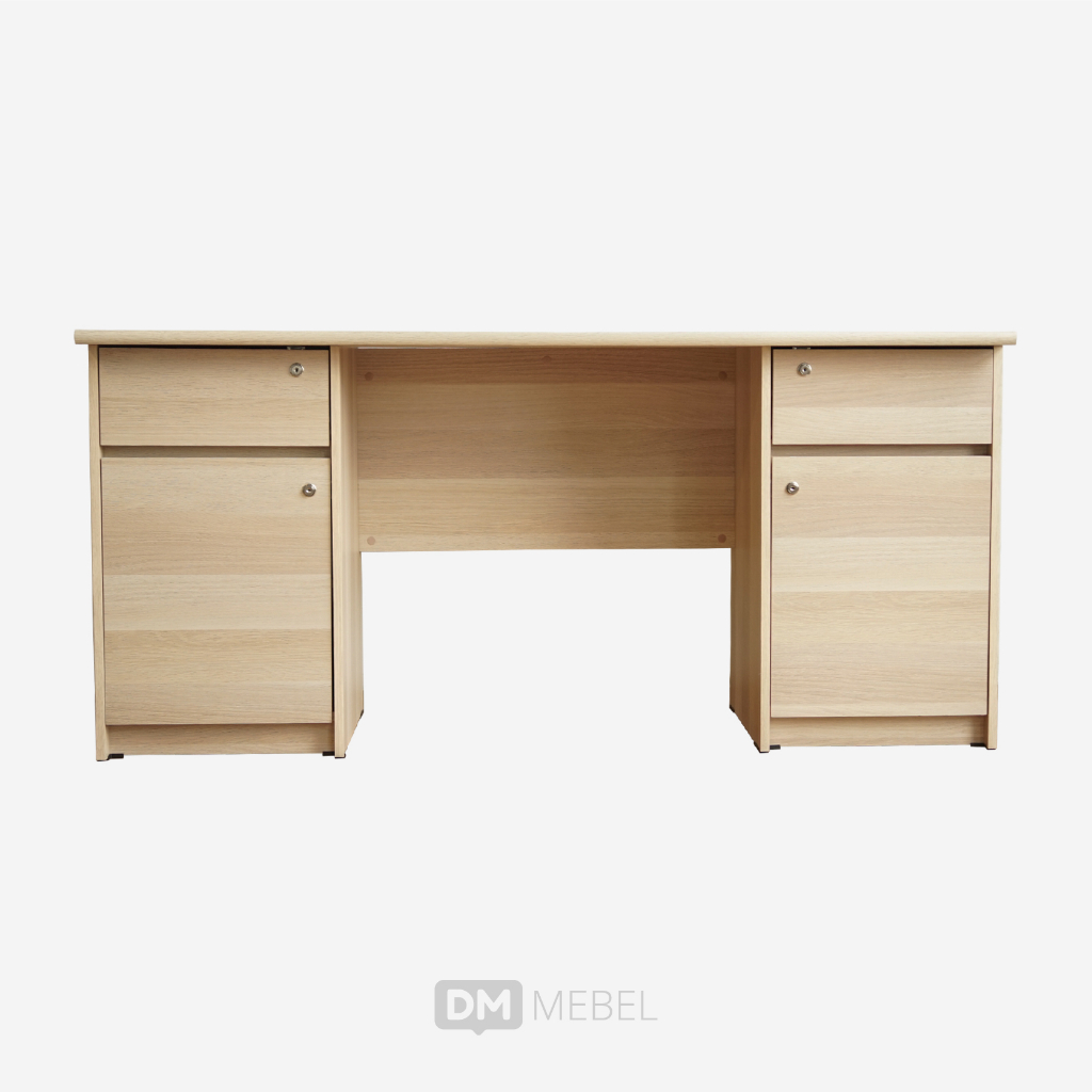 Meja Kantor Elite DK 160 Pro Oak - DM Mebel