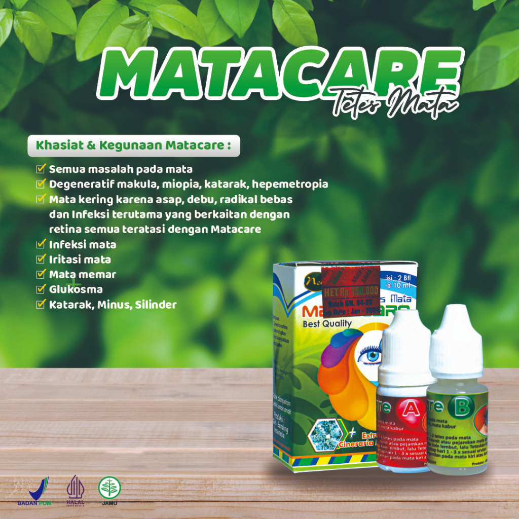 Matacare/Mata Care Obat Mata/Obat tetes Mata Herbal untuk mata minus,Infeksi mata,iritasi mata alami