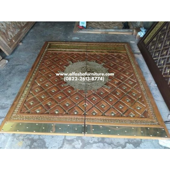pintu masjid nabawi / pintu madinah / pintu kayu jati