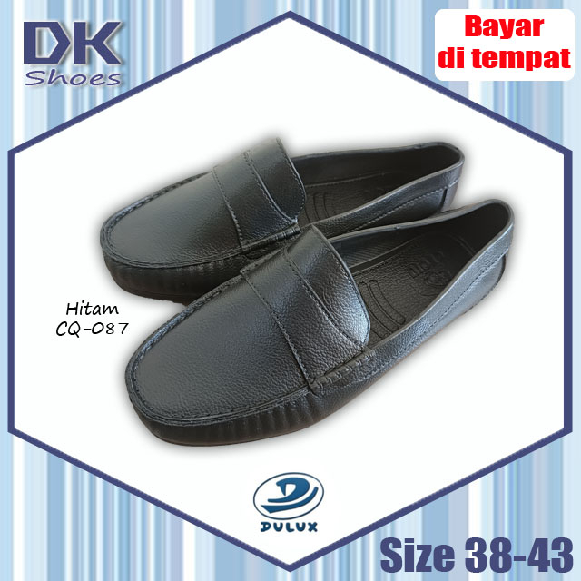 Dulux CQ-088 Sandal Selop 38-43 Hitam / Sepatu Selop Bakpao Baim Karet