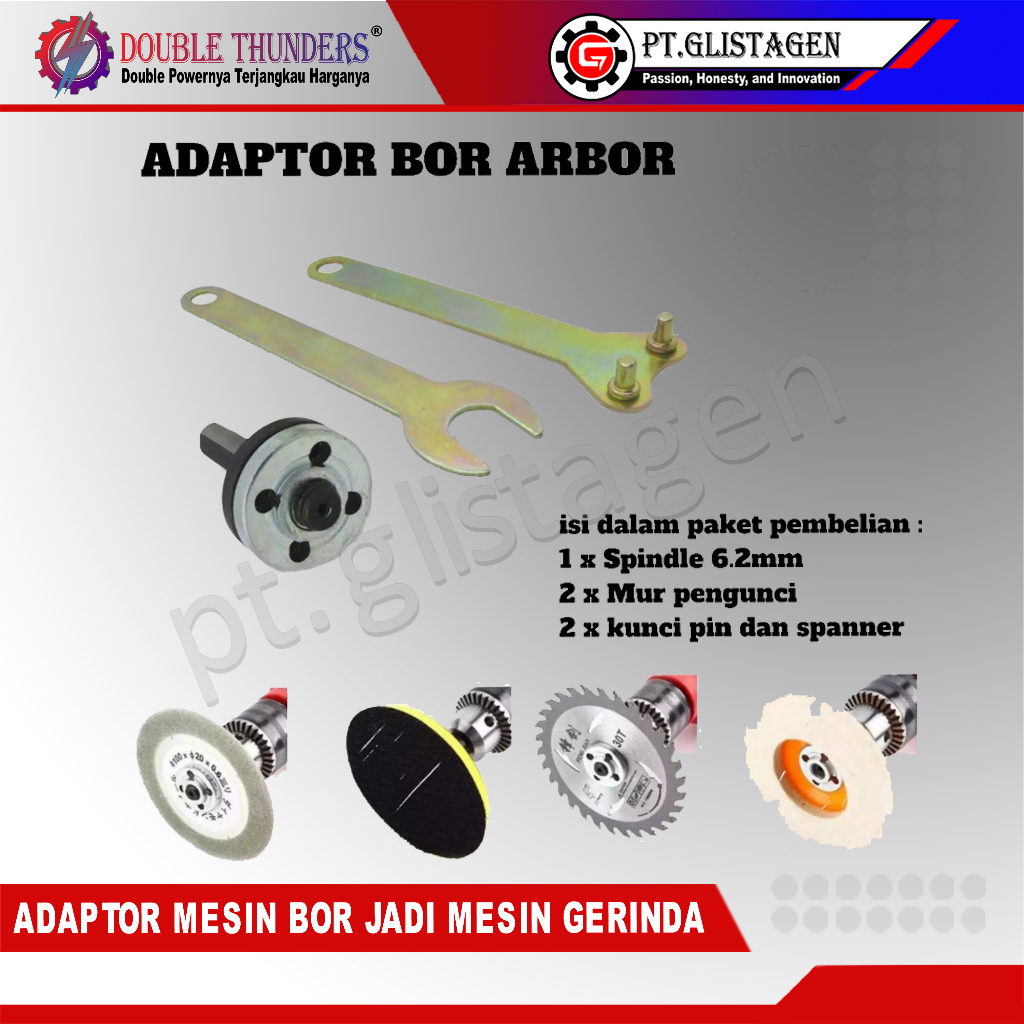 Adaptor Mesin Bor Jadi Mesin Gerinda Konektor Arbor Konverter Bor