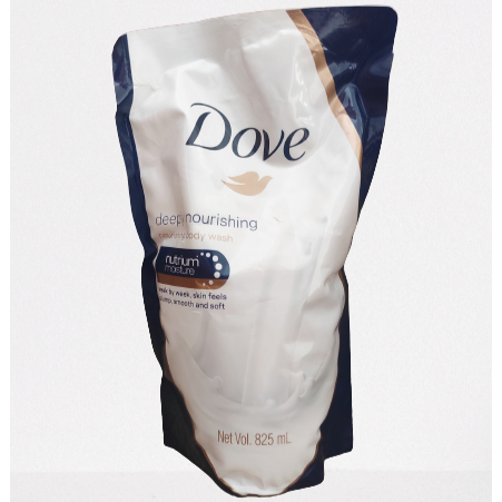 Refil Dove Deeply Nourishing 825 Ml Sabun Mandi Cair