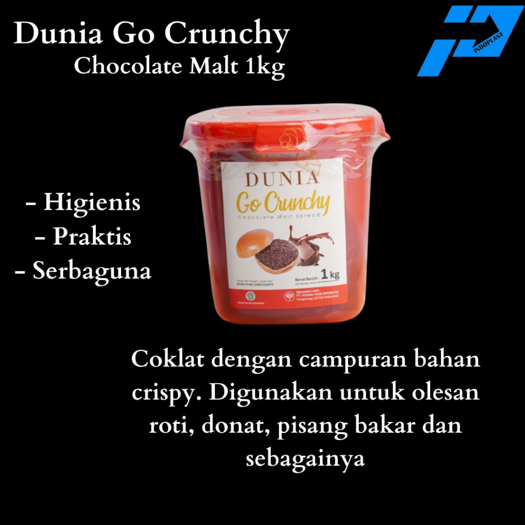 

Coklat Crispy/Dunia Go Crunchy Chocolate Malt 1kg