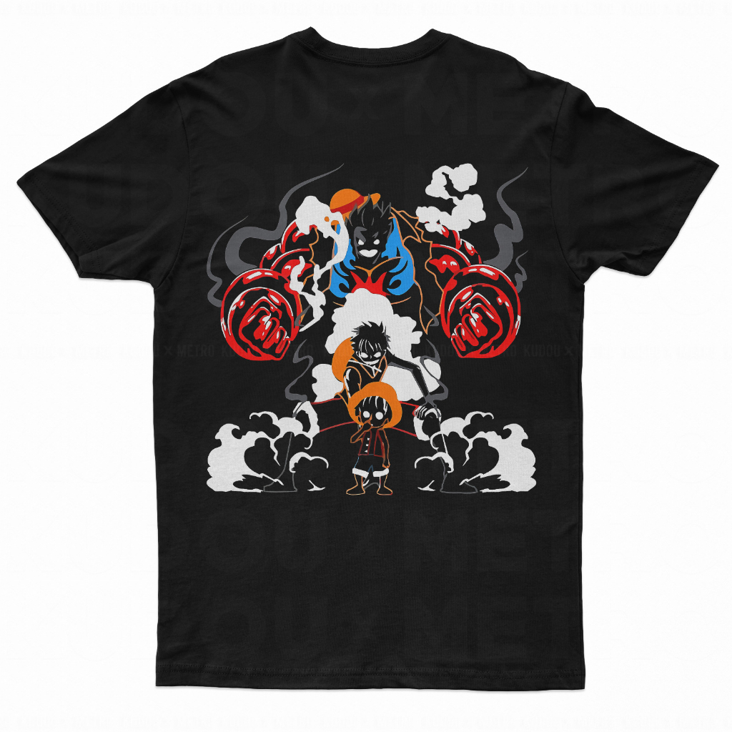 Tshirt Luffy Gear 4th Shilhoutte Anime Manga One Piece Premium Unisex