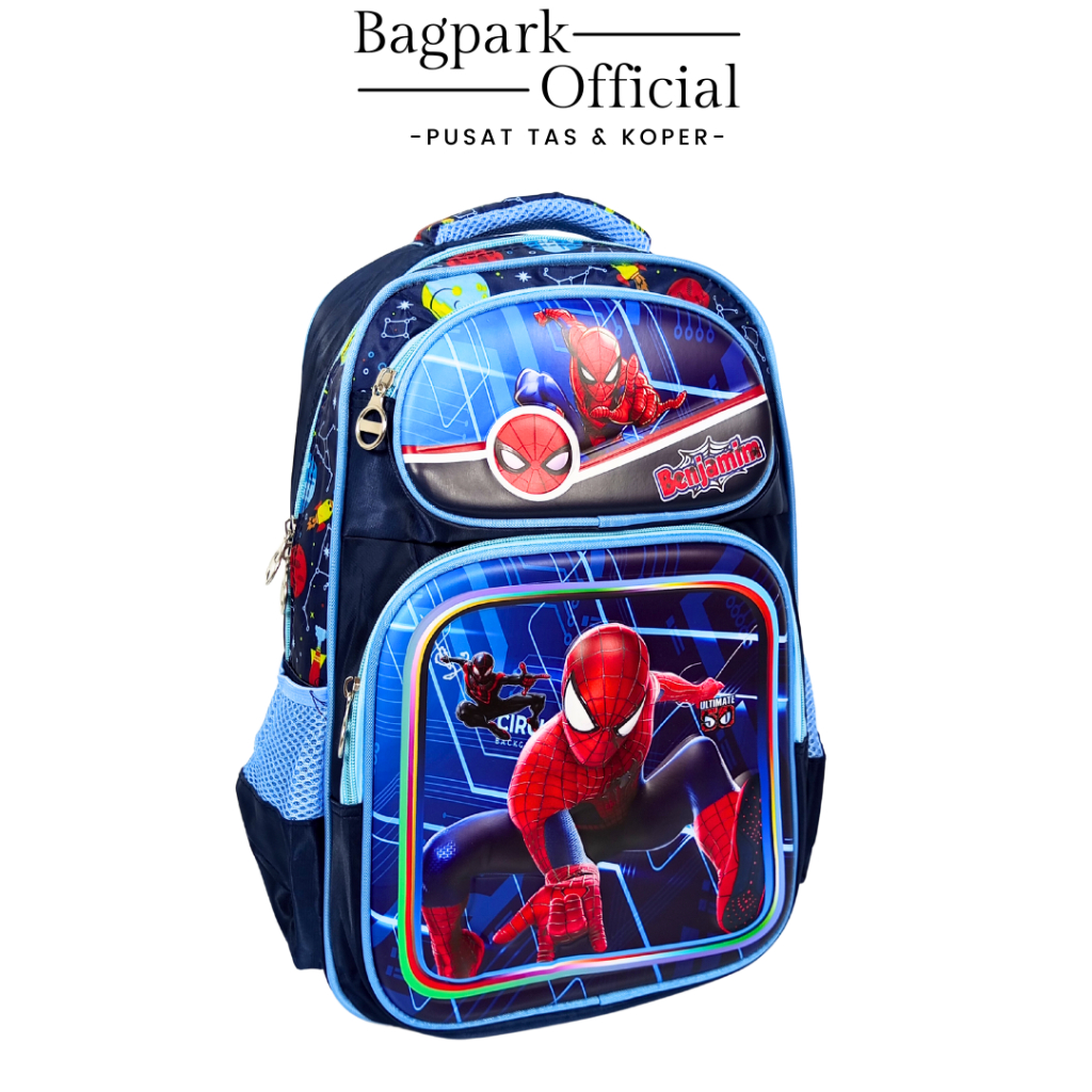 Tas Ransel Sekolah Anak Laki Laki Alto 16 Inch Tas Anak Sekolah SD Import Embos Tas Anak Gambar Ironman Avengers Spiderman Tas Anak Murah Kekinian