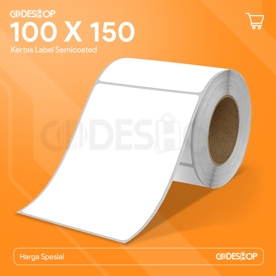 

Stiker Label Semicoated 100 x 150 / 100x150 mm / 100x150mm 1000pcs KB