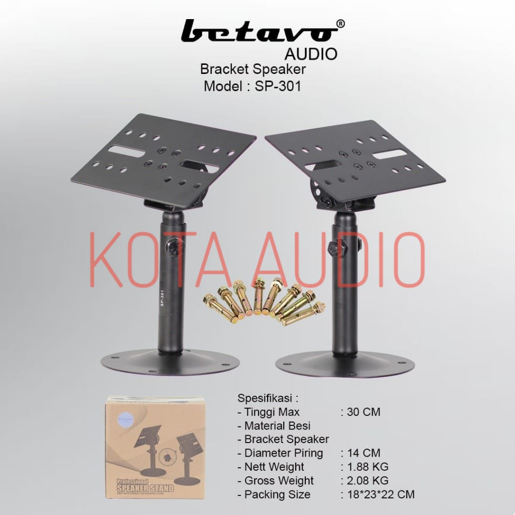 BRACKET SPEAKER BETAVO SP 301 / BETAVO SP301 / BETAVO SP-301