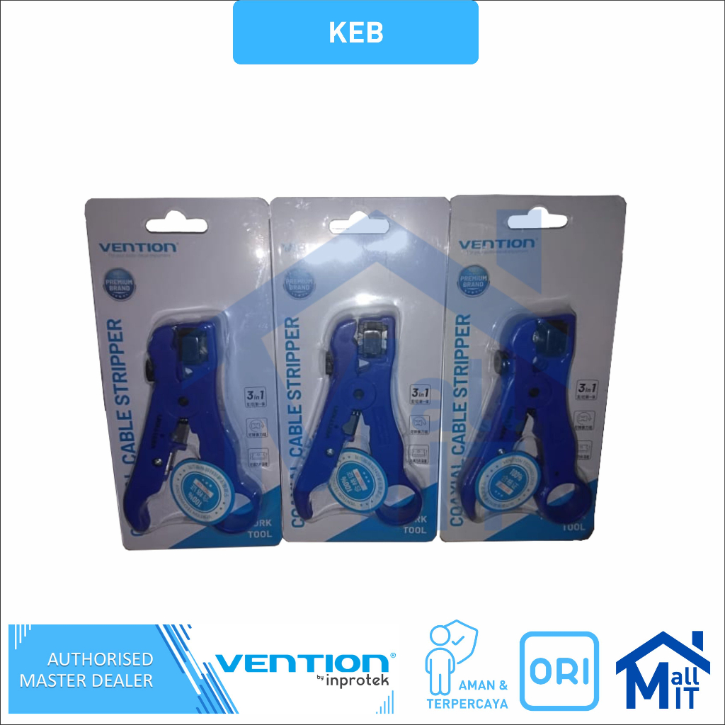 Vention Multi function Cable Stripper Pengupas Kabel KEB ORI