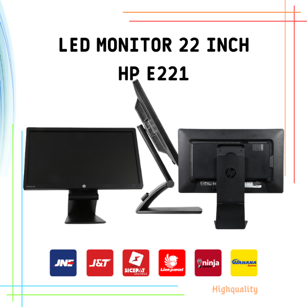 LED Monitor 22inc Hp EliteDisplay E221 / E221c Second Mulus