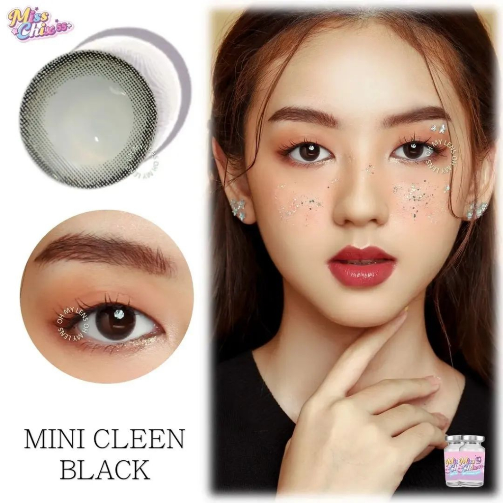 softlense MINI CLEEN BLACK soflens minus softlens normal contact lens mata lensa kontak soplen minus