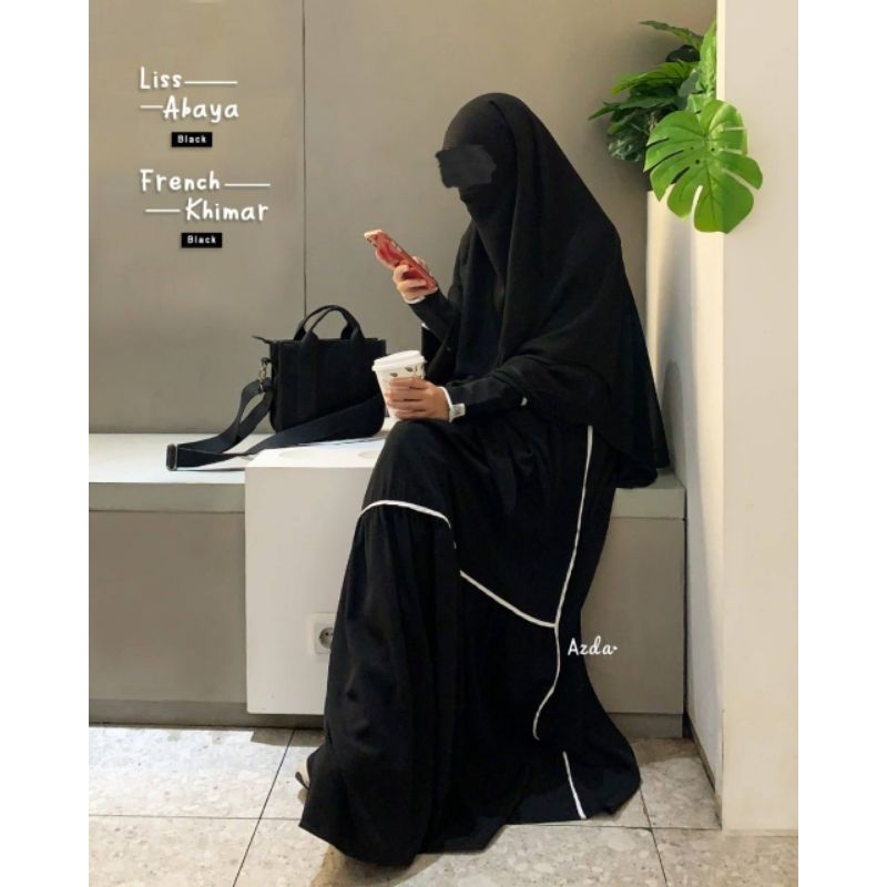 (BISA COD) FK LISS BAYA FRENCH KHIMAR INSTAN SYARI JUMBO BY AZDA