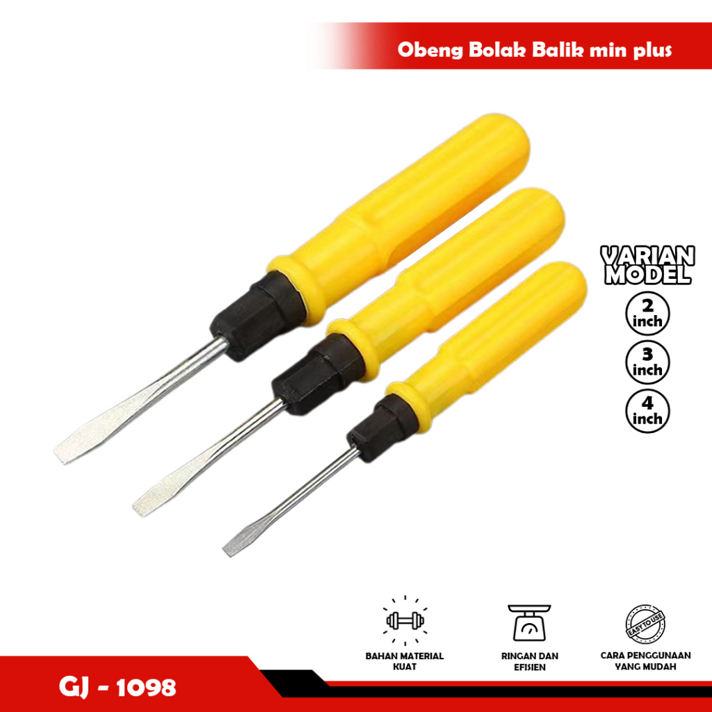 Obeng bolak-balik min - + plus 2inch 3 inch 4inch murah-YOSINOGAWA