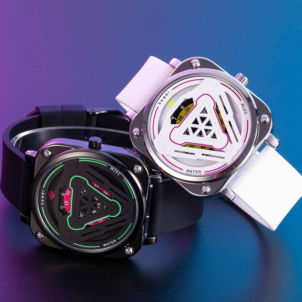 SKMEI jam tangan couple anti air 3ATM original Cocok untuk wanita Pria jam tangan sport Tipe yang kreatif dan inovatif cewe cowok