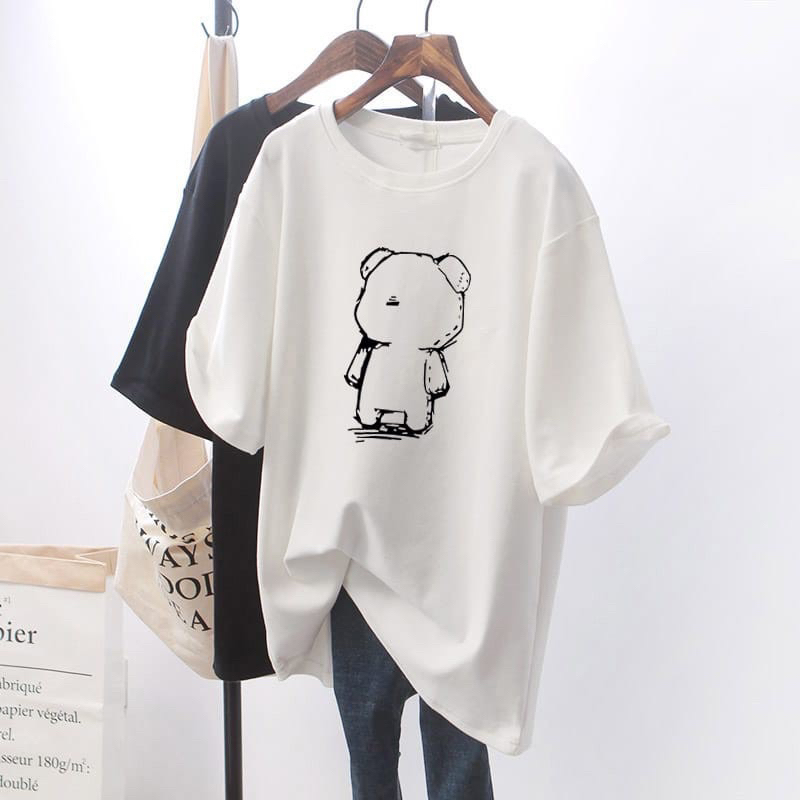 korean style premium kaos wanita oversize