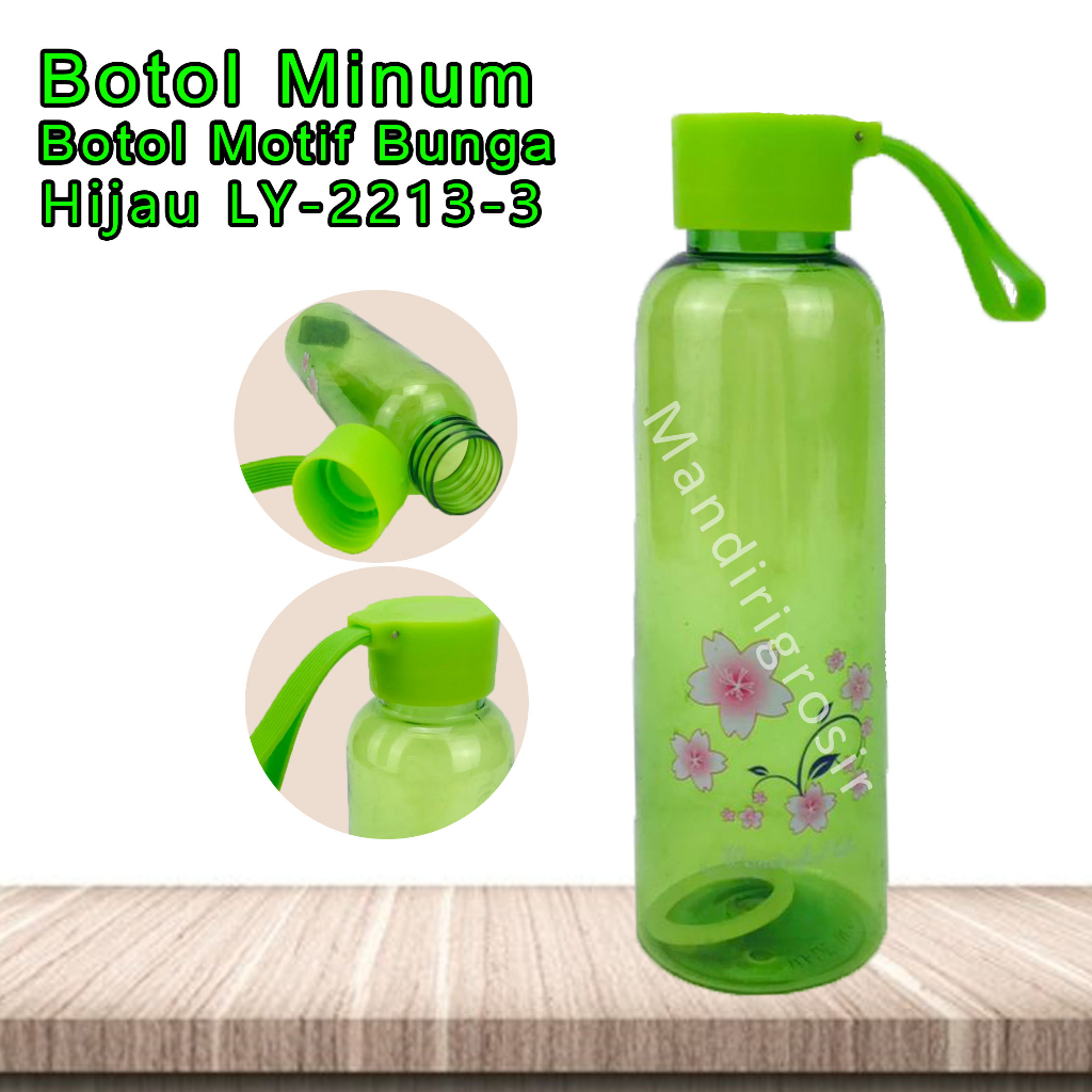 Botol Plastik* Botol Minum* Motif Bunga* 500ml* LY- 2213-3