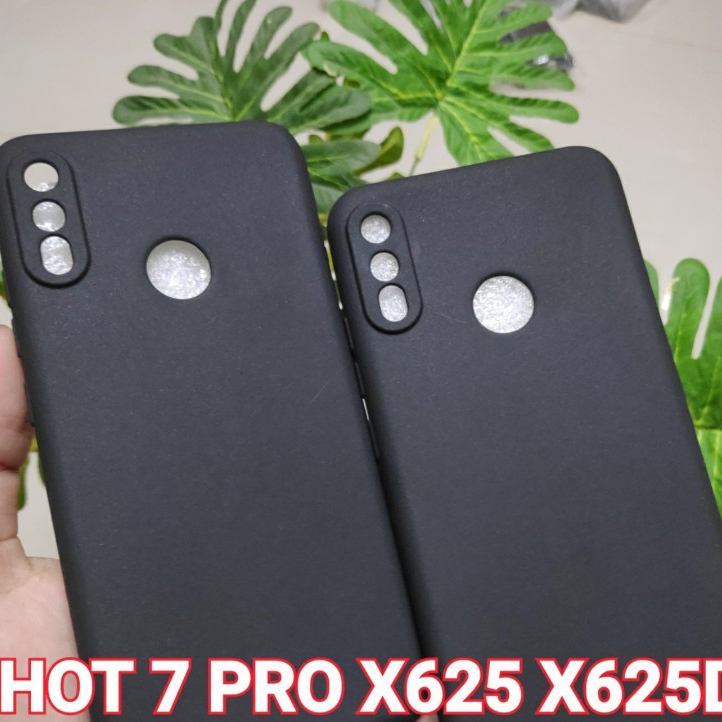 INFINIX HOT 7 PRO Case black premium softcase silikon full hitam casing cover