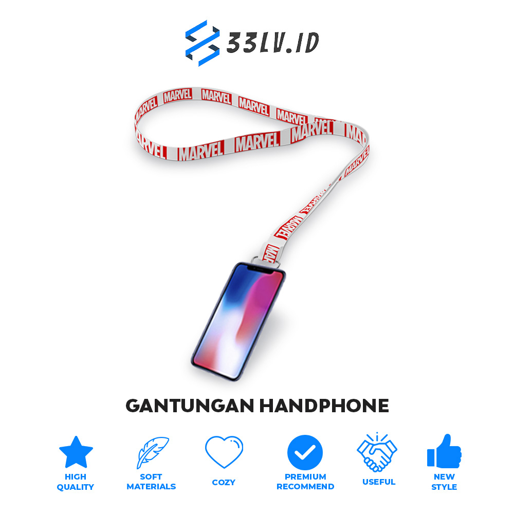 【33LV.ID】(2) TALI GANTUNGAN HANDPHONE MOTIF / GANTUNGAN PONSEL / GANTUNGAN KUNCI / LANYARD / MOBILE