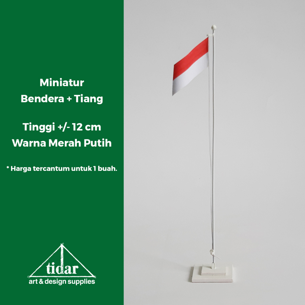 

[MR] MH - Miniatur Maket Tiang Bendera Merah Putih Skala 1:100