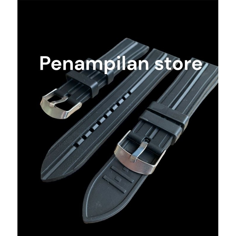 Strap tali jam tangan karet rubber berkualitas tanpa jahitan