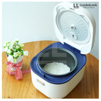 LocknLock Low Sugar Mini Rice Cooker 2L - EJR821WHT