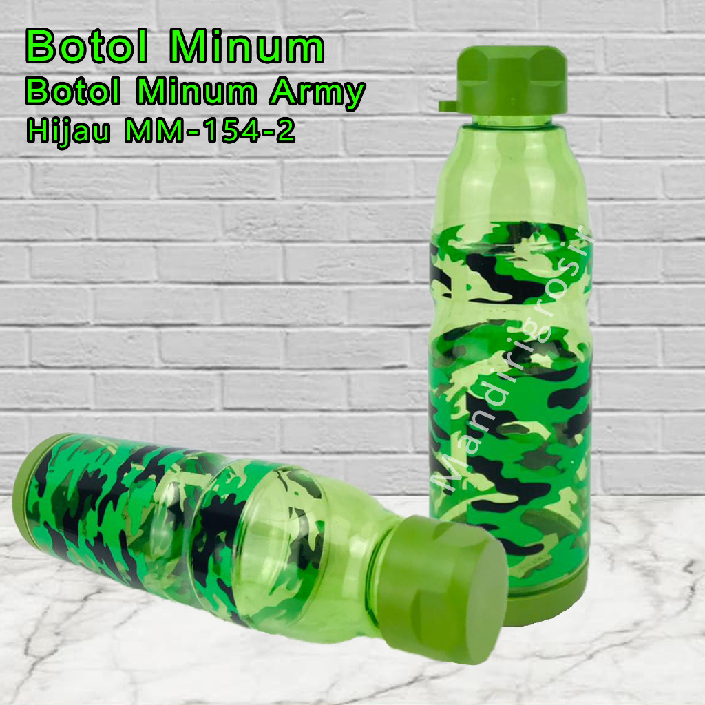 Botol Plastik* Botol Minum* Motif Army* 700ml* MM-154-2