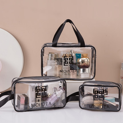 BABEE - Tas Kosmetik Transparan / Pouch Transparan Travel / Tas Make Up Travel Washbag