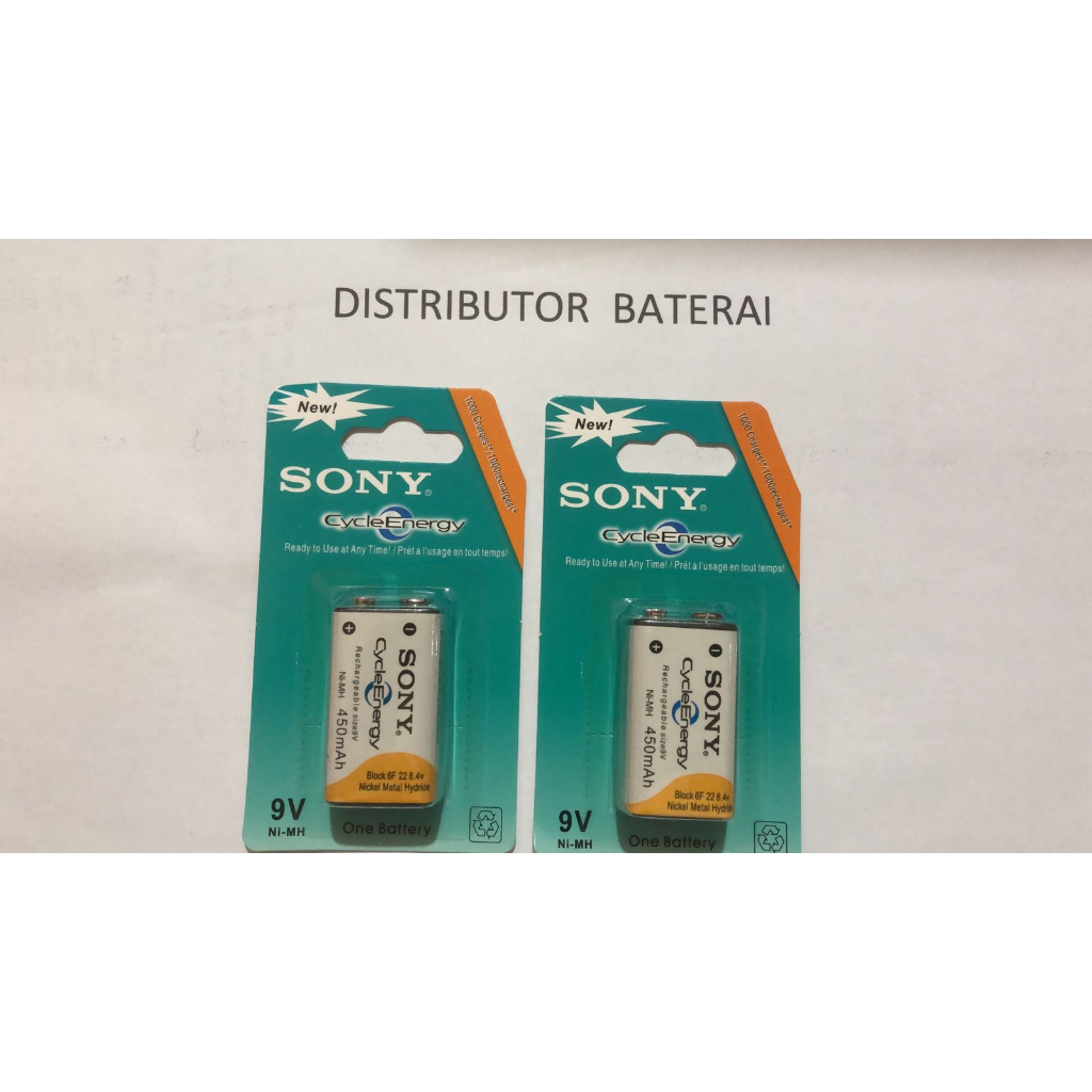 Batre Baterai Battery Sony Kotak 9V Rechargeable